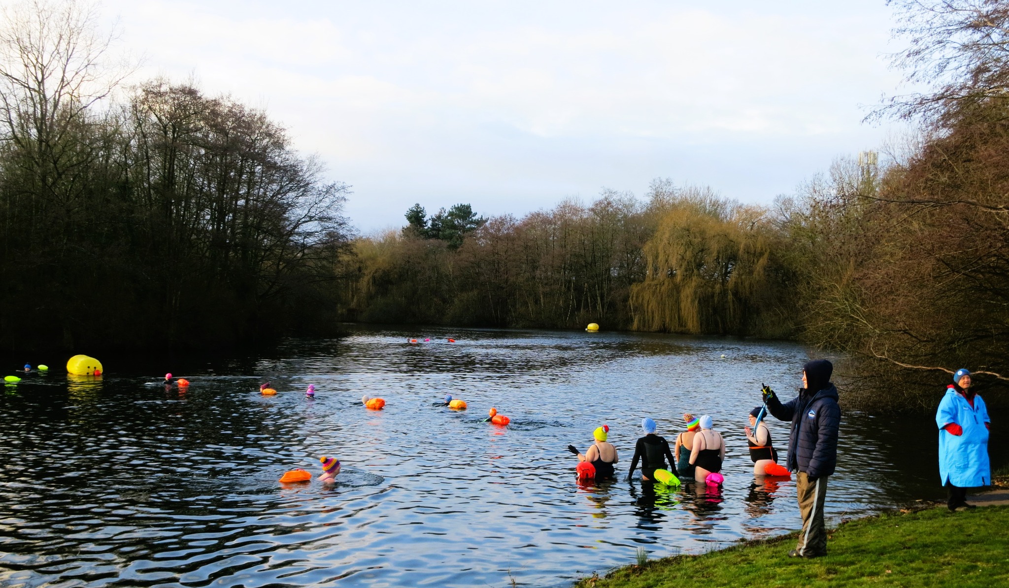 Swimming at Longside Lake 